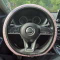 Leather Steering Wheel Cover Diamond leather steering wheel cover Supplier